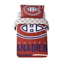 New 💯 Nemcor NHL Montreal Canadiens 4-Piece Twin Bedding Set ✨
