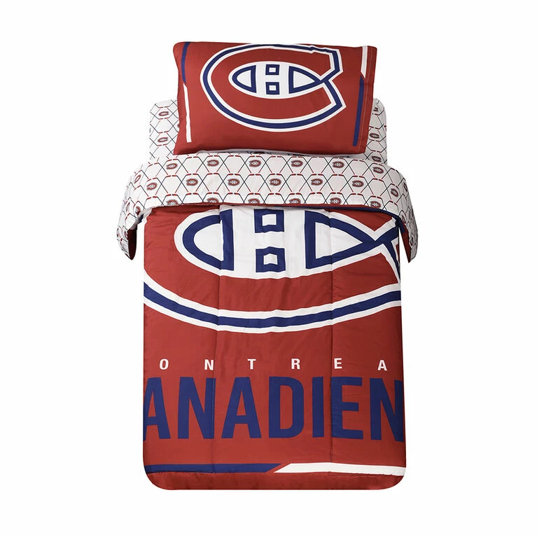New 💯 Nemcor NHL Montreal Canadiens 4-Piece Twin Bedding Set ✨