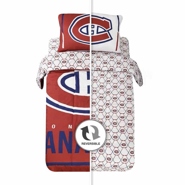 New 💯 Nemcor NHL Montreal Canadiens 4-Piece Twin Bedding Set ✨ - Image 3