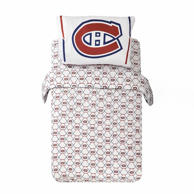 New 💯 Nemcor NHL Montreal Canadiens 4-Piece Twin Bedding Set ✨ - Image 4