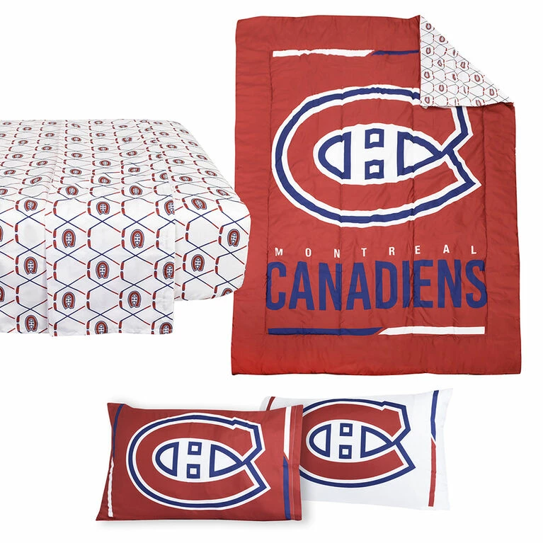 New 💯 Nemcor NHL Montreal Canadiens 4-Piece Twin Bedding Set ✨ - Image 5