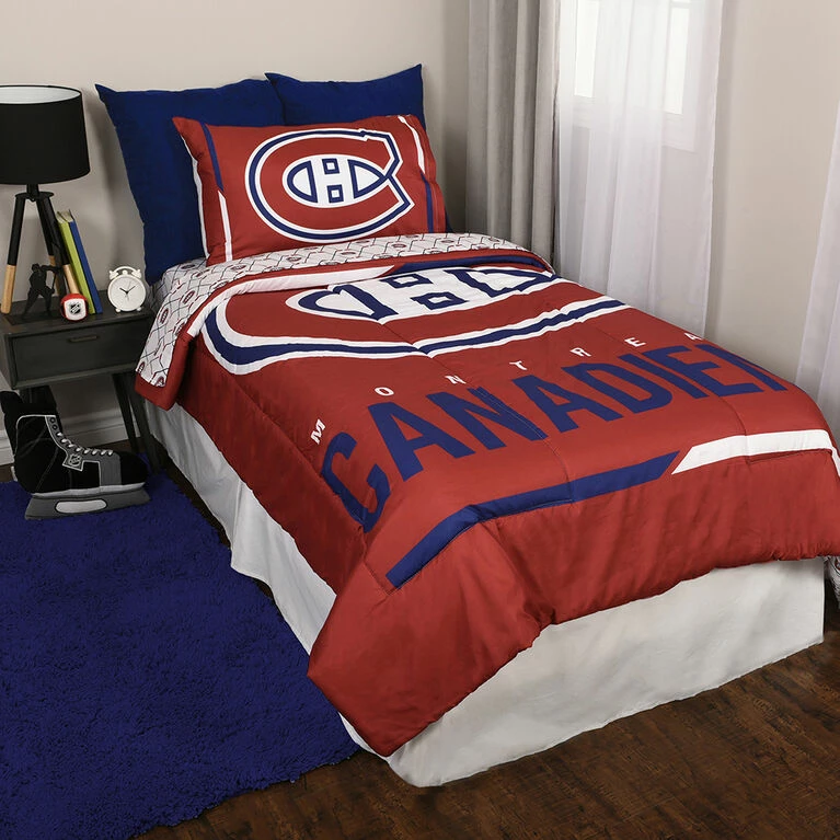 New 💯 Nemcor NHL Montreal Canadiens 4-Piece Twin Bedding Set ✨ - Image 9