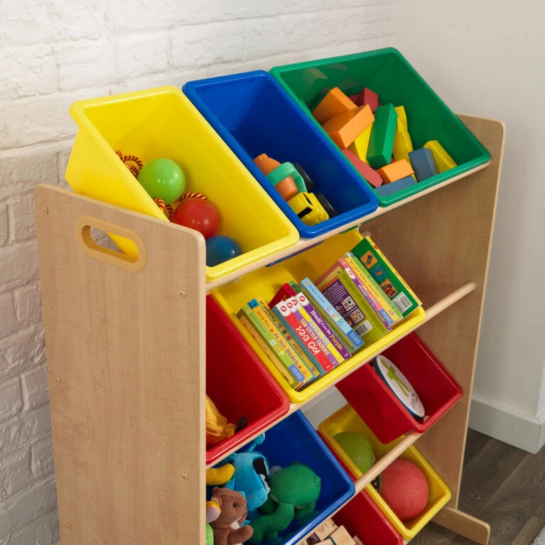Buy β¨ KidKraft Sort It & Store It Bin Unit - Primary & Natural π - Image 5