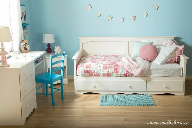 Buy βοΈ South Shore βοΈ Summer Breeze 1-Drawer Nightstand - End Table With Storage- White Wash π - Image 5