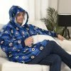 New 🧨 Nemcor NHL Winnipeg Jets Oversized Wearable Sherpa Hooded Blanket, One Size Fits Most 🧨