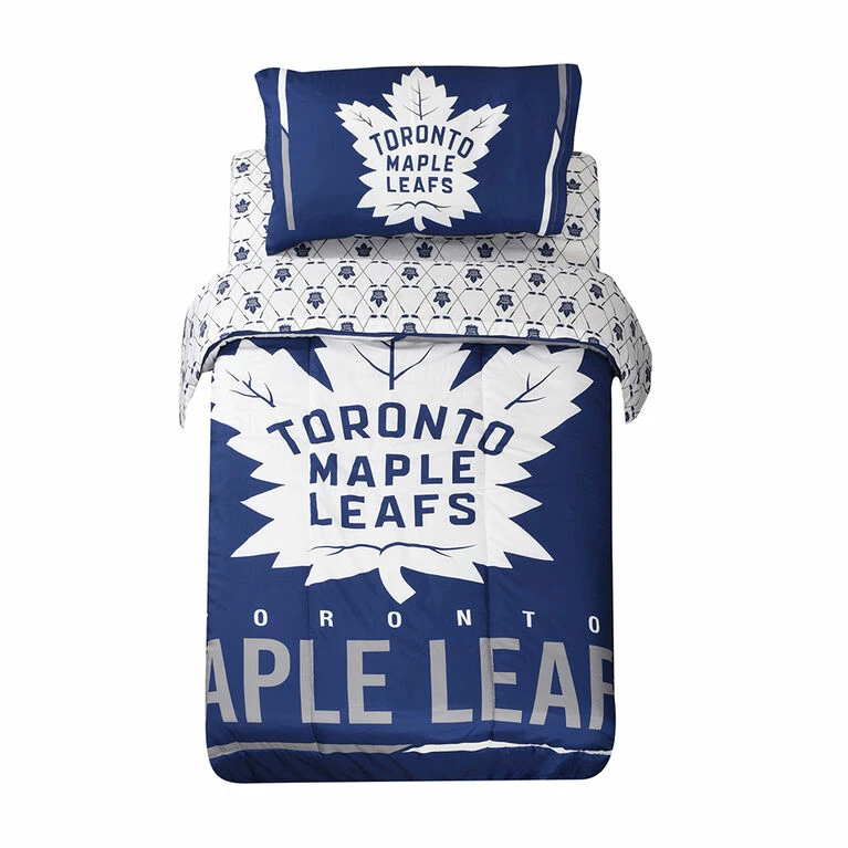 Best Pirce π Nemcor NHL Toronto Maple Leafs 4-Piece Twin Bedding Set π