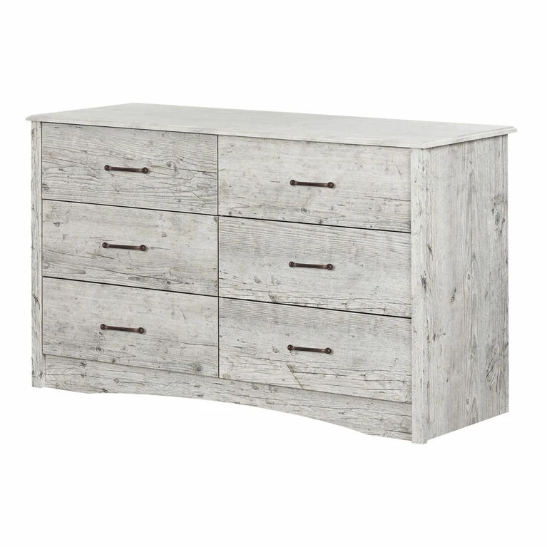 Wholesale 𧨠South Shore, 6-Drawer Double π Dresser - Seaside Pine β