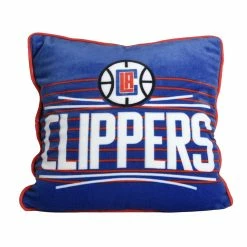 Hot Sale 🔔 Nemcor NBA Los Angeles Clippers Pillow Cushion, 18" X 18" 🎁