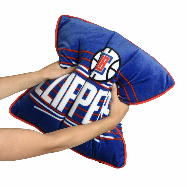 Hot Sale π Nemcor NBA Los Angeles Clippers Pillow Cushion, 18" X 18" π - Image 3