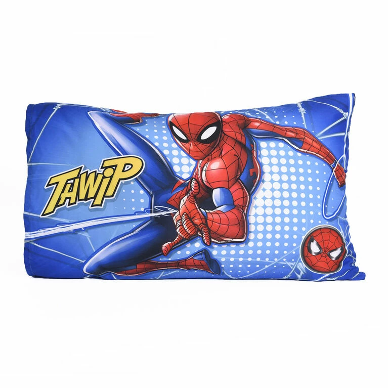Outlet π Marvel Spiderman 3 Piece Toddler Bedding Set With Reversible Comforter, Fitted Sheet And Pillowcase By Nemcor π - Image 3