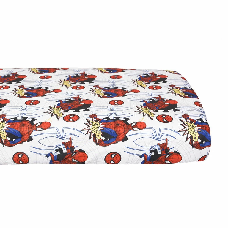 Outlet π Marvel Spiderman 3 Piece Toddler Bedding Set With Reversible Comforter, Fitted Sheet And Pillowcase By Nemcor π - Image 4