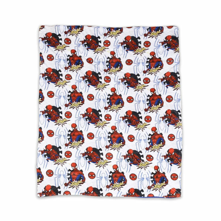 Outlet π Marvel Spiderman 3 Piece Toddler Bedding Set With Reversible Comforter, Fitted Sheet And Pillowcase By Nemcor π - Image 5