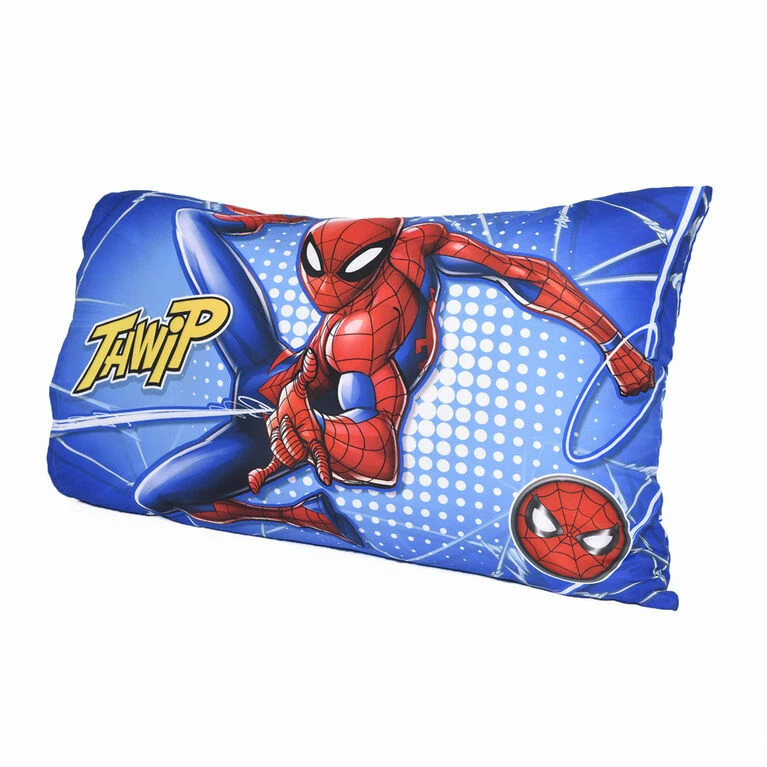 Outlet π Marvel Spiderman 3 Piece Toddler Bedding Set With Reversible Comforter, Fitted Sheet And Pillowcase By Nemcor π - Image 7