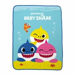 Top 10 😀 Franco Manufacturing Baby Shark "Shark Friends" Throw 🔔