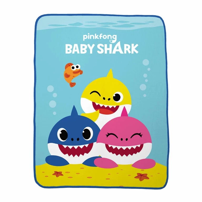 Top 10 π Franco Manufacturing Baby Shark "Shark Friends" Throw π
