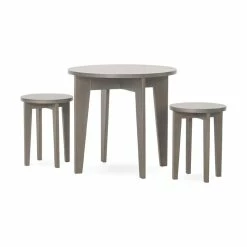 Buy 👍 Child Craft Forever Eclectic Geo Kids Table & Stools Set, Dapper Gray 🥰