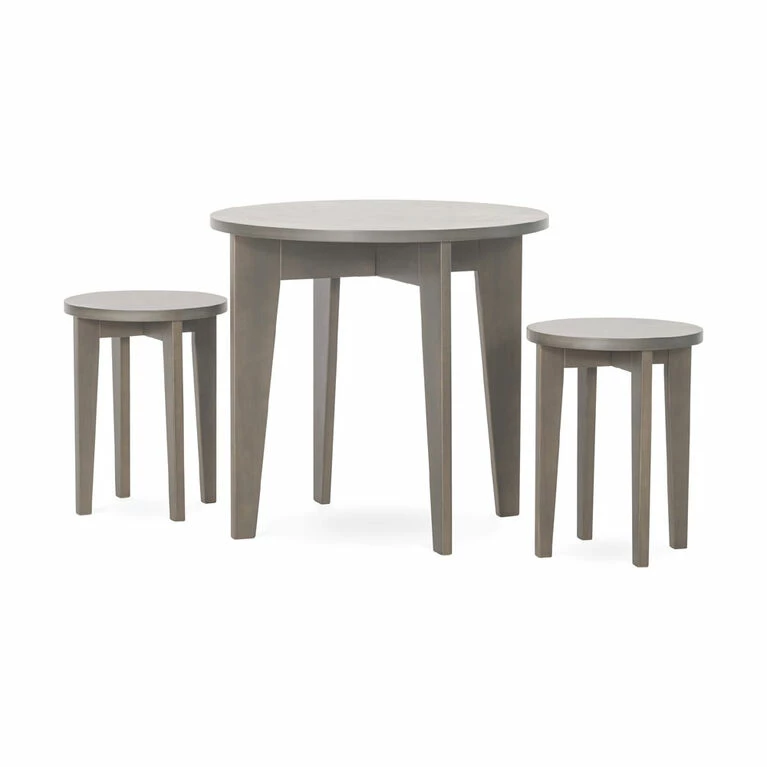 Buy 👍 Child Craft Forever Eclectic Geo Kids Table & Stools Set, Dapper Gray 🥰