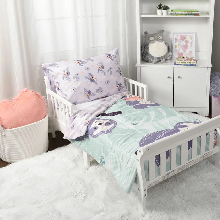 Deals π₯ Nemcor 2-Piece Toddler Bedding Set Including Comforter And Pillowcase, Sloth π - Image 2