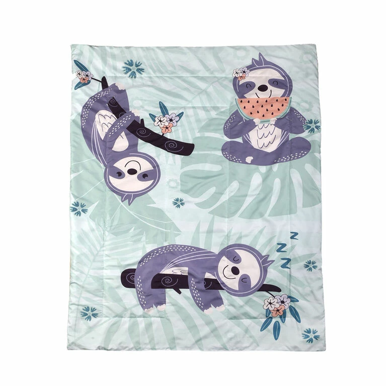 Deals π₯ Nemcor 2-Piece Toddler Bedding Set Including Comforter And Pillowcase, Sloth π - Image 3