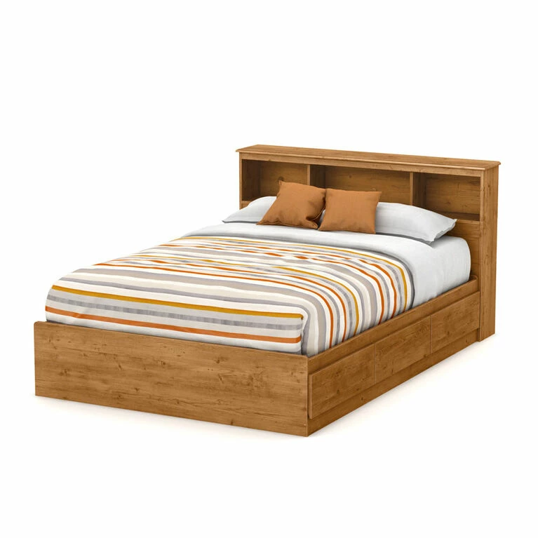Discount π South Shore Little Treasures Mates Bed With 3 Drawers- Country Pine π - Image 2