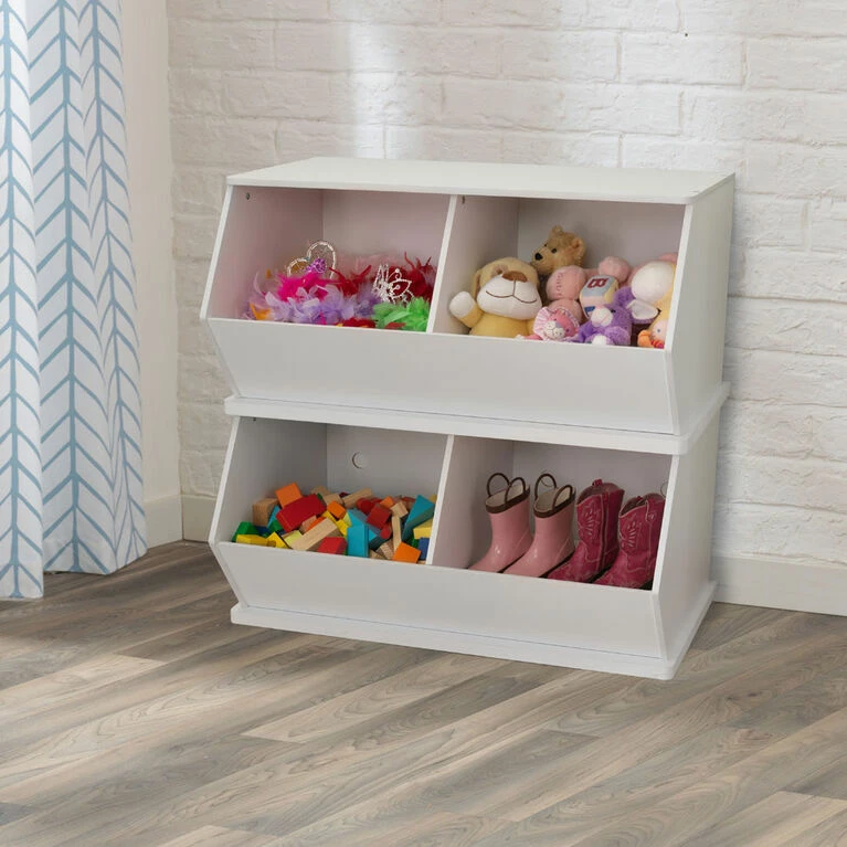 Hot Sale 😀 KidKraft - Double Storage Unit - White ✨ - Image 2