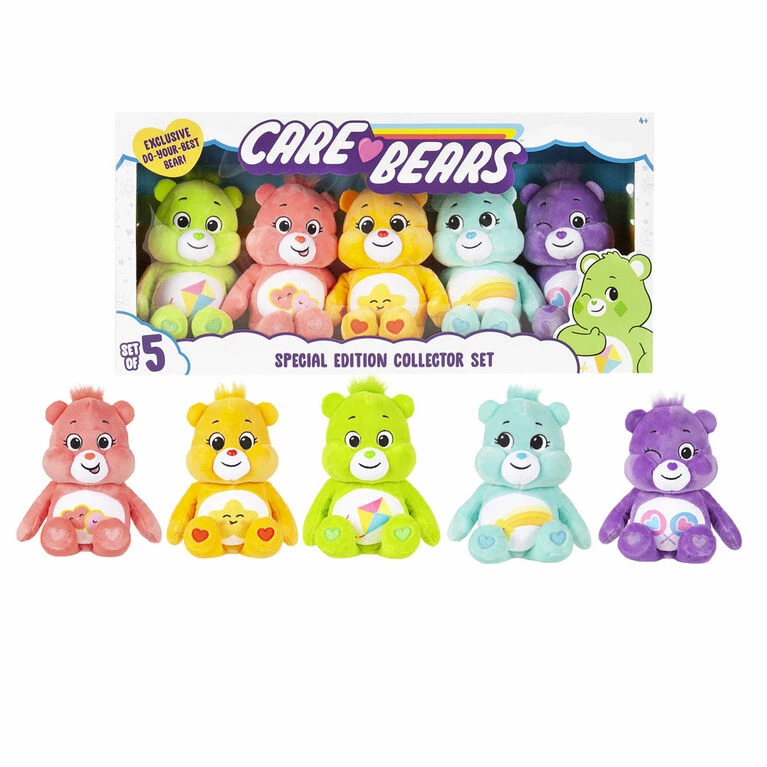 Best Sale π Basic Fun Care Bears Bean Plush - Special Collector Set - Exclusive Do-Your-Best Bear Included! π - Image 2