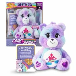Best deal ❤️ Basic Fun NEW 2022 Care Bears 14" Plush - 40th Anniversary Care-a-Lot Bear - Soft Huggable Material! 🥰
