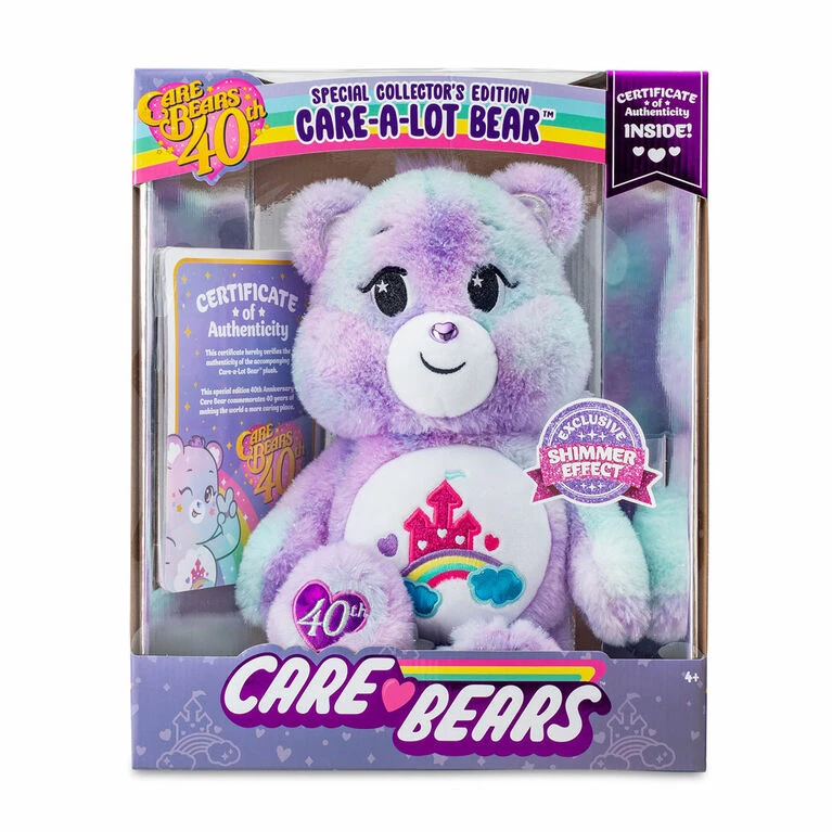 Best deal β€οΈ Basic Fun NEW 2022 Care Bears 14" Plush - 40th Anniversary Care-a-Lot Bear - Soft Huggable Material! π₯° - Image 5
