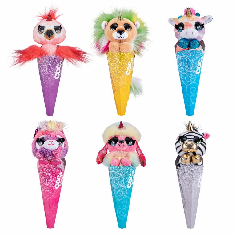 Outlet π COCO Surprise Fantasy Series 1 Plush Toys With Baby Collectible Surprise In Cone By ZURU - 1 Per Order, Colour May Vary (Each Sold Separately, Selected At Random)) π₯°
