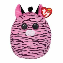 Buy 🎉 Ty Squish Zoey Pink And Black Striped Zebra 10 Inch ⌛