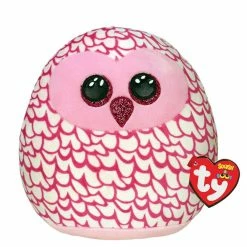 Discount 🛒 Ty Squish Pinky Pink Owl 14 Inch ⭐