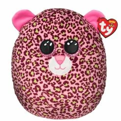 Outlet 😀 Ty Squish Lainey Pink Leopard 14 Inch ⌛