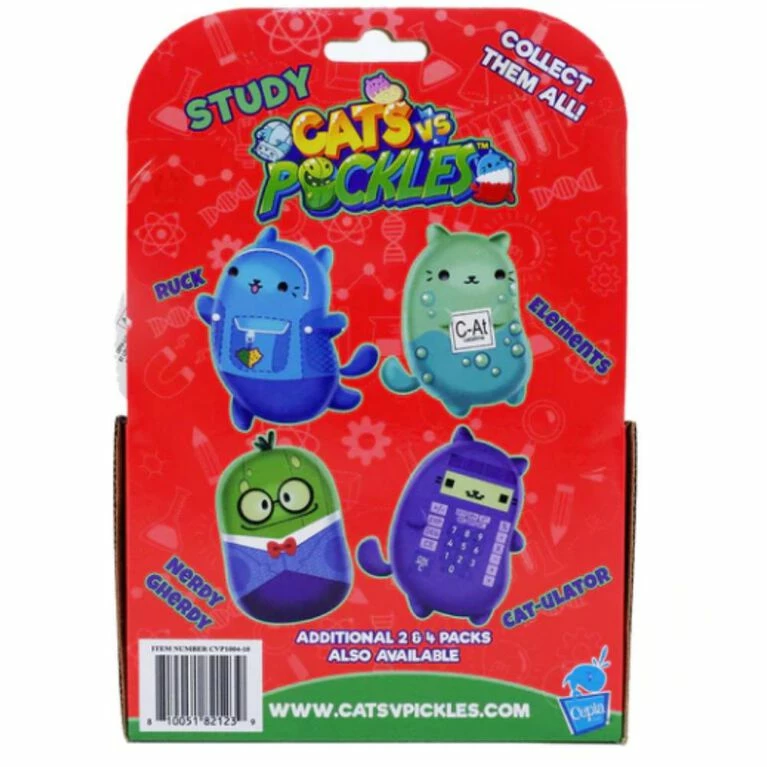 Best Pirce π Imports Dragon Cats Vs Pickles! Study 4-Pack Plushes π - Image 2