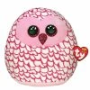 New 🥰 Ty Squish Pinky Pink Owl 10 Inch ✨
