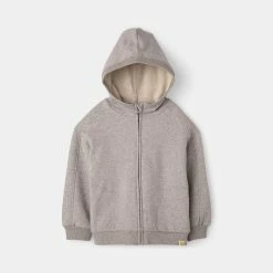 Budget ⌛ Rise Little Earthling Zip Hoodie Dk Grey Mix 2-3Y 👏