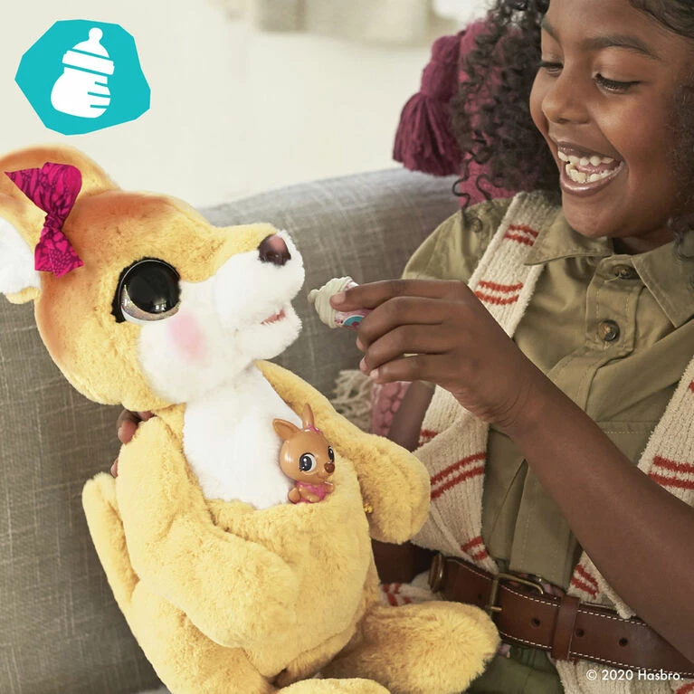 Discount 🤩 Hasbro FurReal Mama Josie The Kangaroo Interactive Pet Toy, 70+ Sounds & Reactions ❤️ - Image 3