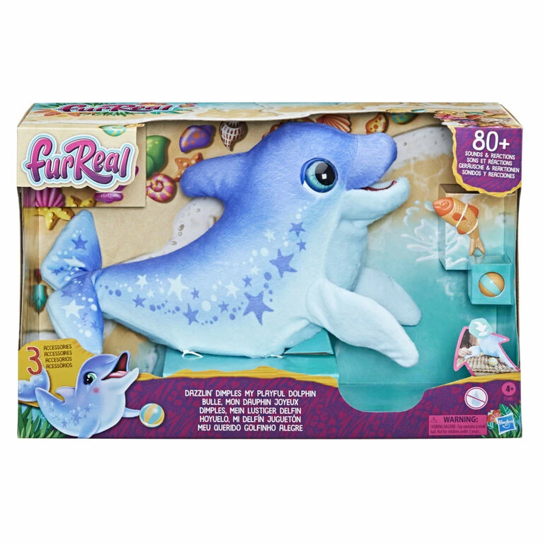 Best Sale π Hasbro FurReal Dazzlin' Dimples My Playful Dolphin, 80+ Sounds And Reactions, Interactive Toy Electronic Pet π€© - Image 8