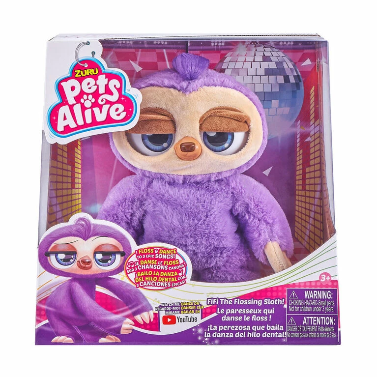 Cheap β Zuru Pets Alive Fifi The Flossing Sloth Battery-Powered Robotic Toy π― - Image 2