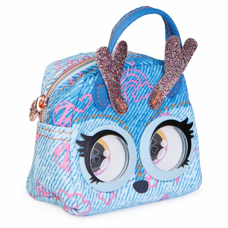Cheapest π Spin Master Purse Pets Micros, Denim Deerie Stylish Small Purse With Eye Roll Feature β€οΈ - Image 5